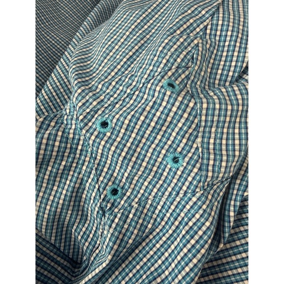 Ariat Pro Series Mens Blue Gingham Long Sleeve Button Down Shirt Small 10013022 - Picture 12 of 12